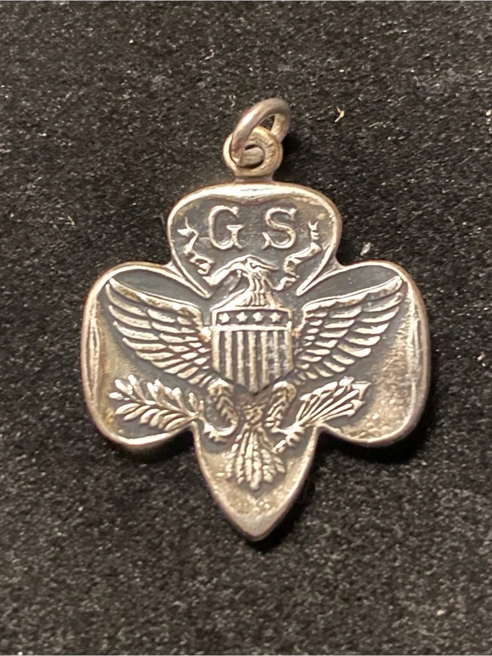 Sterling silver Girl Scout charm (bracelet charm only)